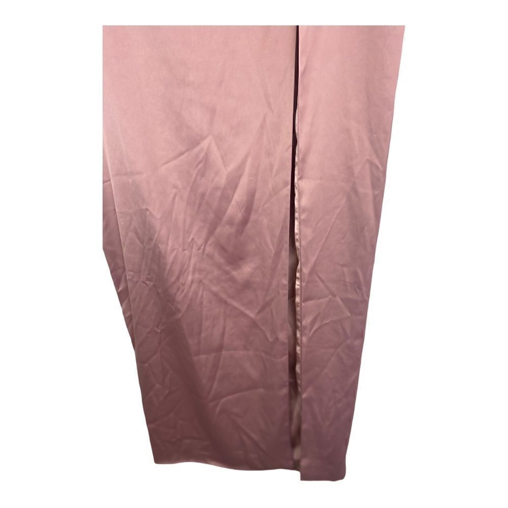 #115 NAKED WARDROBE Satin Slip Maxi Dress - Picture 10 of 11